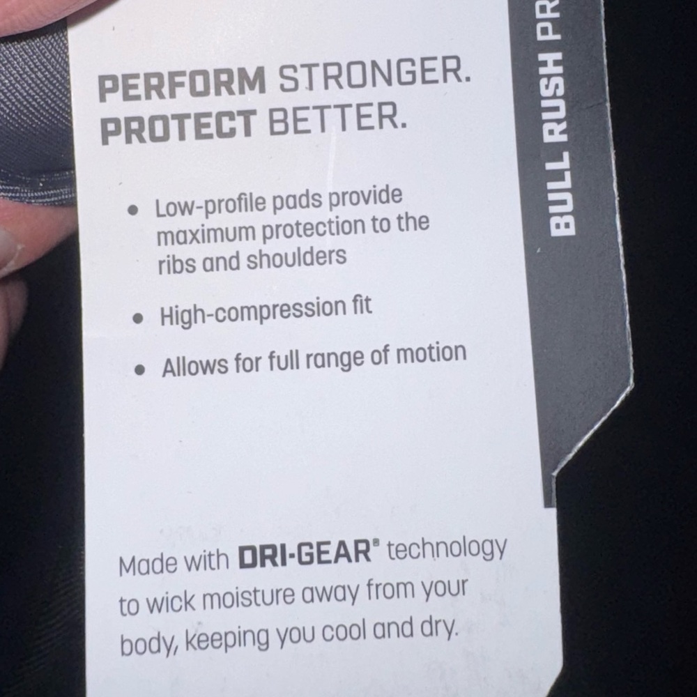 Champro Youth Bull Rush Padded Football Compression Protective Shirt FJU10 L NWT - Picture 6 of 11